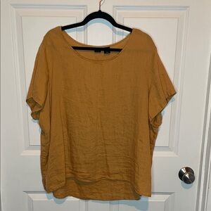Tahari Mustard Blouse